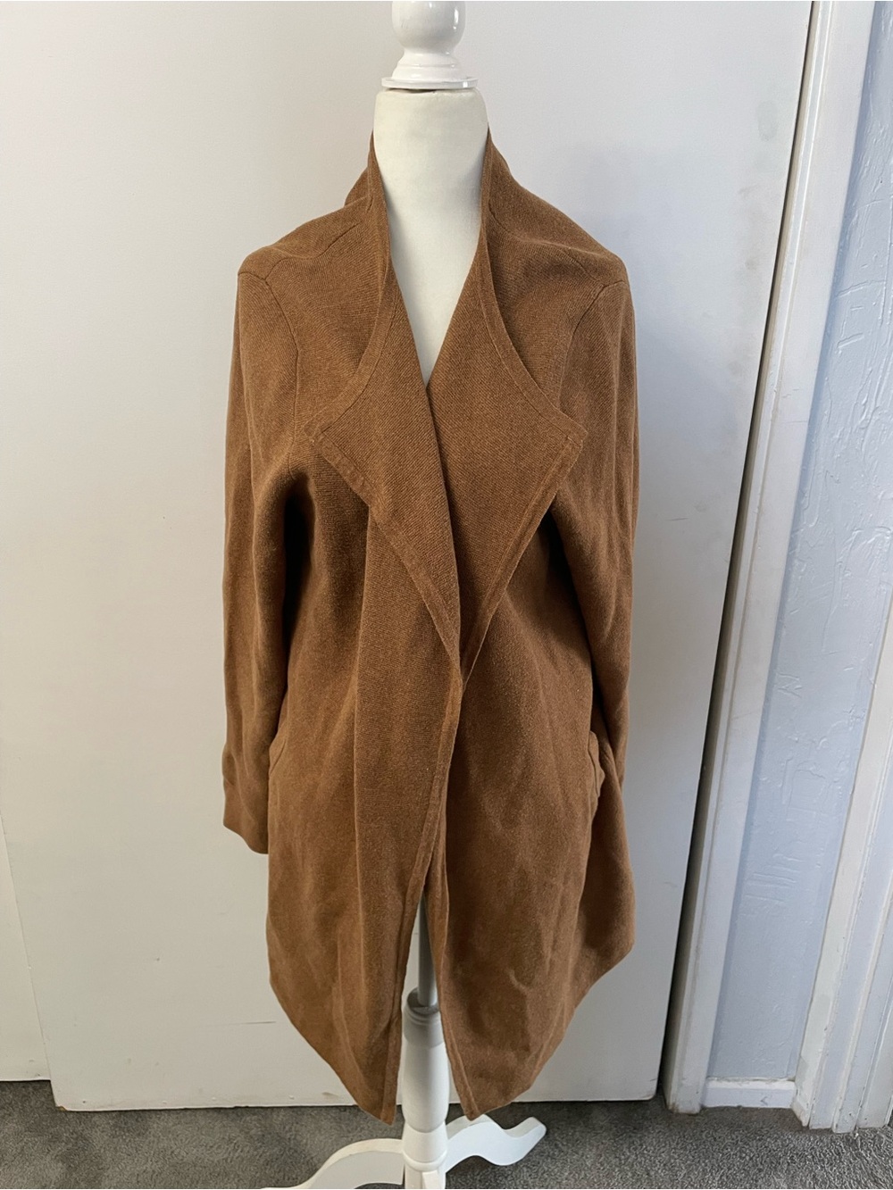 J Crew Brown Long Cardigan Size L